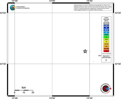 Mappa MCS - territori località