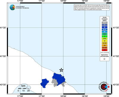 Mappa EMS - territori comuni