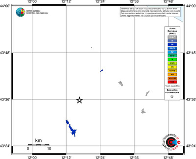 Mappa EMS - territori località