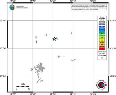 Mappa EMS - territori località