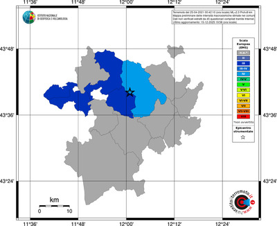 Mappa EMS - territori comuni