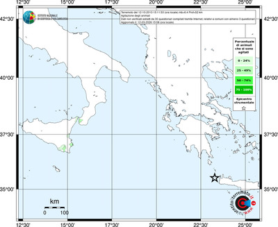 Mappa territorio comunale con almeno 3 questionari
