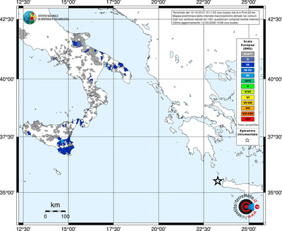 Mappa EMS - territori comuni