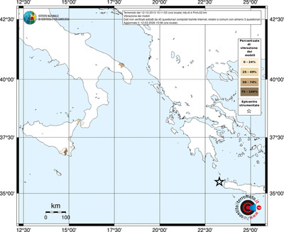 Mappa territorio comunale con almeno 3 questionari