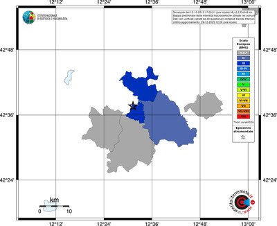 Mappa EMS - territori comuni