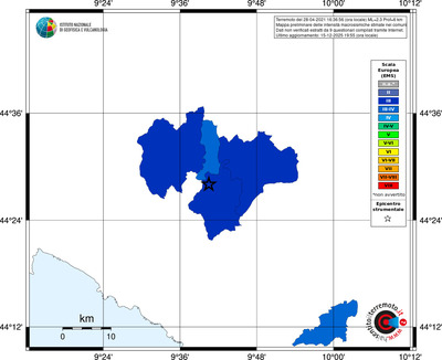 Mappa EMS - territori comuni