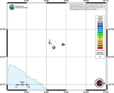 Mappa MCS - territori località