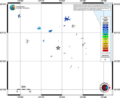 Mappa EMS - territori località