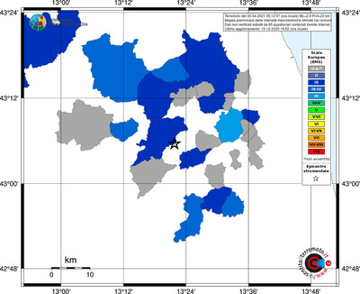 Mappa EMS - territori comuni