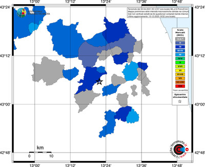 Mappa MCS - territori comuni