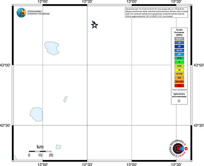 Mappa EMS - territori località