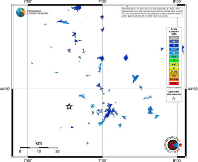 Mappa EMS - territori località