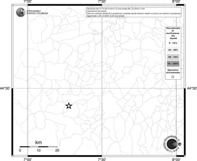 Mappa territorio comunale con almeno 3 questionari