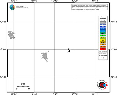 Mappa EMS - territori località