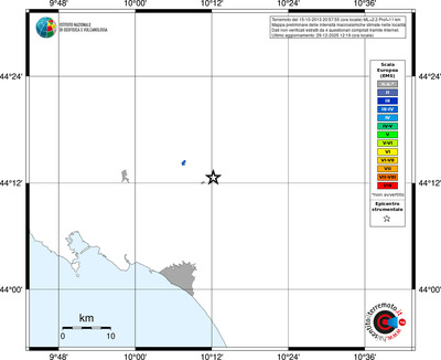 Mappa EMS - territori località