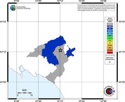 Mappa EMS - territori comuni