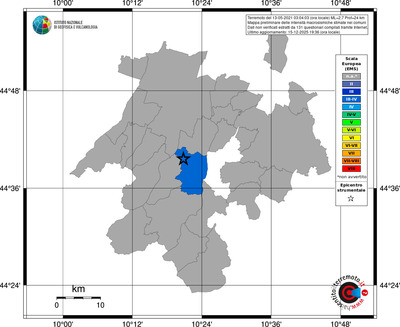 Mappa EMS - territori comuni