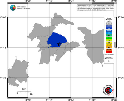 Mappa EMS - territori comuni
