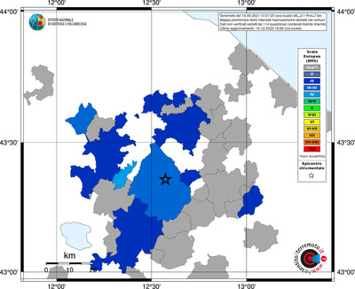 Mappa EMS - territori comuni
