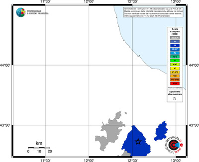 Mappa EMS - territori comuni
