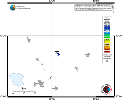 Mappa EMS - territori località