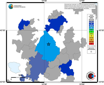 Mappa EMS - territori comuni