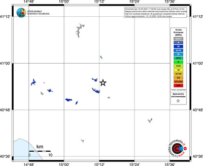 Mappa EMS - territori località