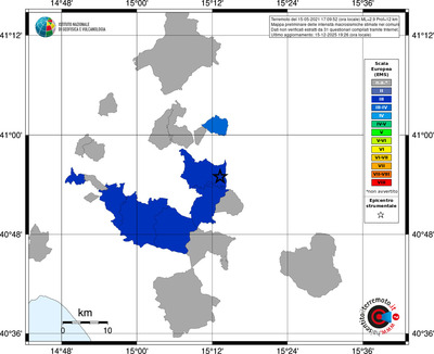 Mappa EMS - territori comuni