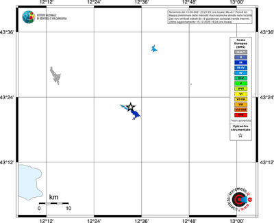 Mappa EMS - territori località