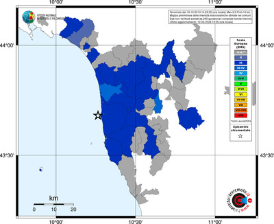 Mappa EMS - territori comuni