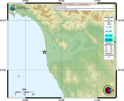 Mappa comuni con almeno 3 questionari