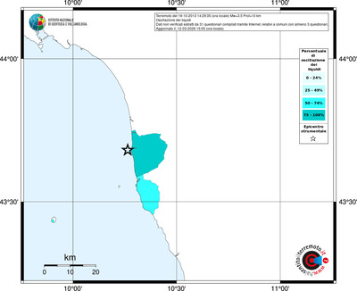 Mappa territorio comunale con almeno 3 questionari