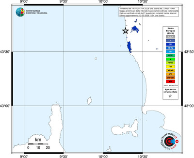 Mappa EMS - territori località
