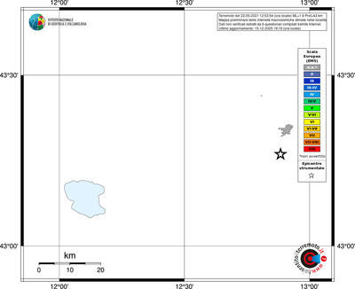 Mappa EMS - territori località