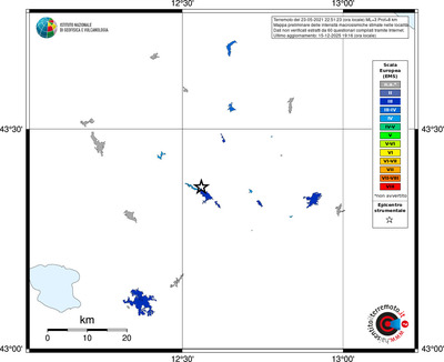 Mappa EMS - territori località