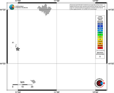Mappa MCS - territori località