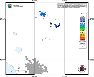 Mappa EMS - territori località