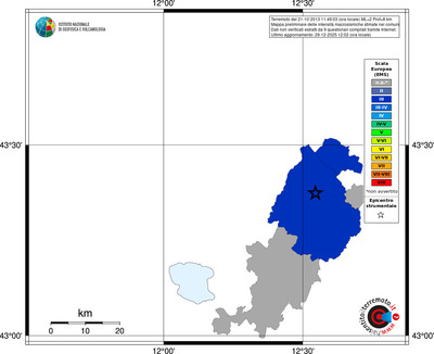 Mappa EMS - territori comuni