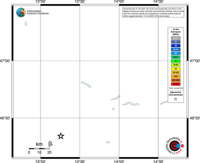 Mappa EMS - territori località