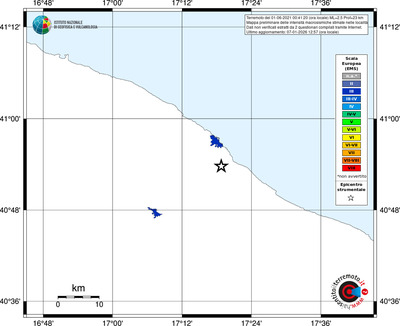 Mappa EMS - territori località