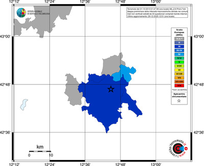 Mappa EMS - territori comuni