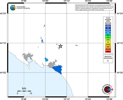 Mappa EMS - territori località
