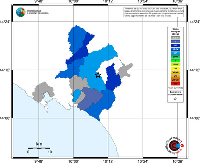 Mappa EMS - territori comuni