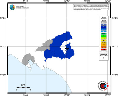 Mappa EMS - territori comuni