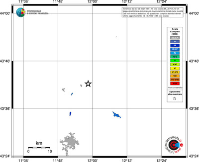 Mappa EMS - territori località