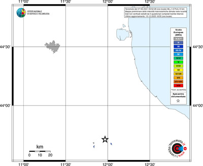 Mappa EMS - territori località