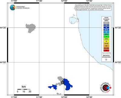 Mappa EMS - territori comuni