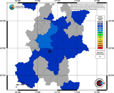 Mappa EMS - territori comuni