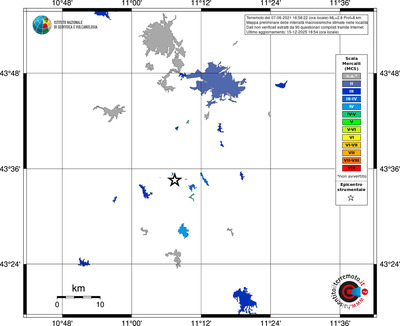Mappa MCS - territori località