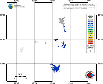 Mappa EMS - territori località